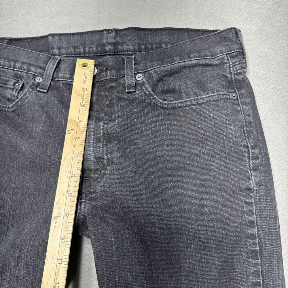 Levis Jeans 511 Mens 34x34 (32x33) Black Slim American Gothic Emo Workwear Denim